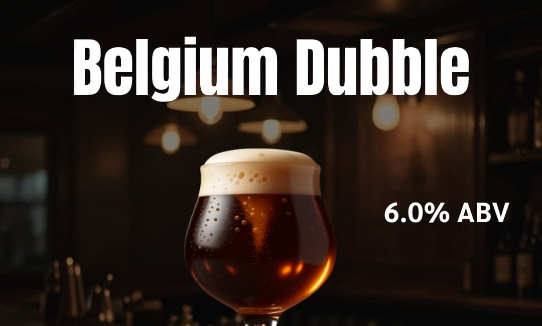 BELGIUM DUBBLE beer glass