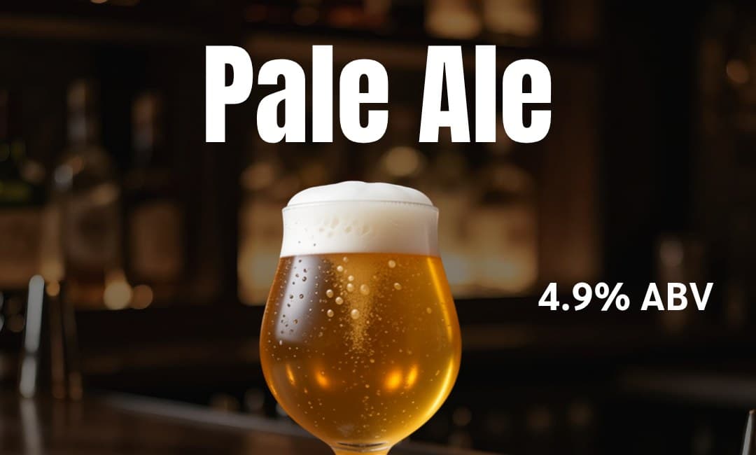 PALE ALE beer glass