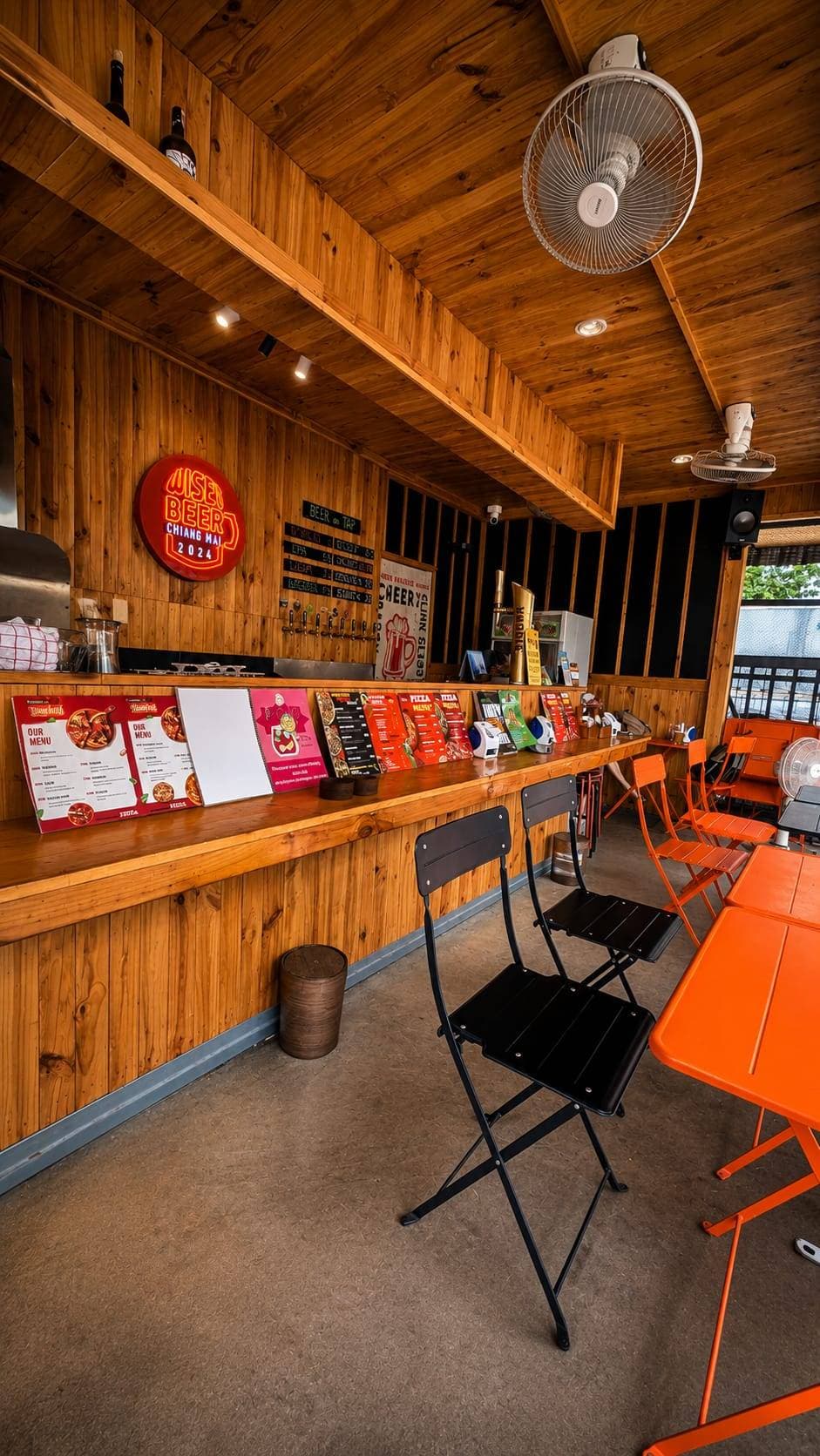 WISET BEER taproom bar interior, Chiang Mai